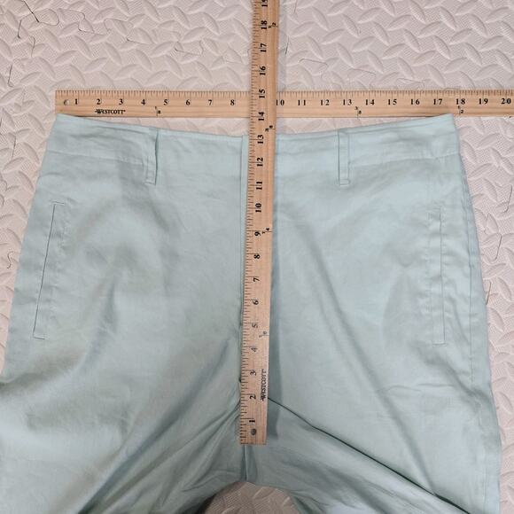 Rag & Bone Pants Womens 14 NEW Dylan Cropped Linen Wide Leg Mint Pastel Green - Picture 12 of 15